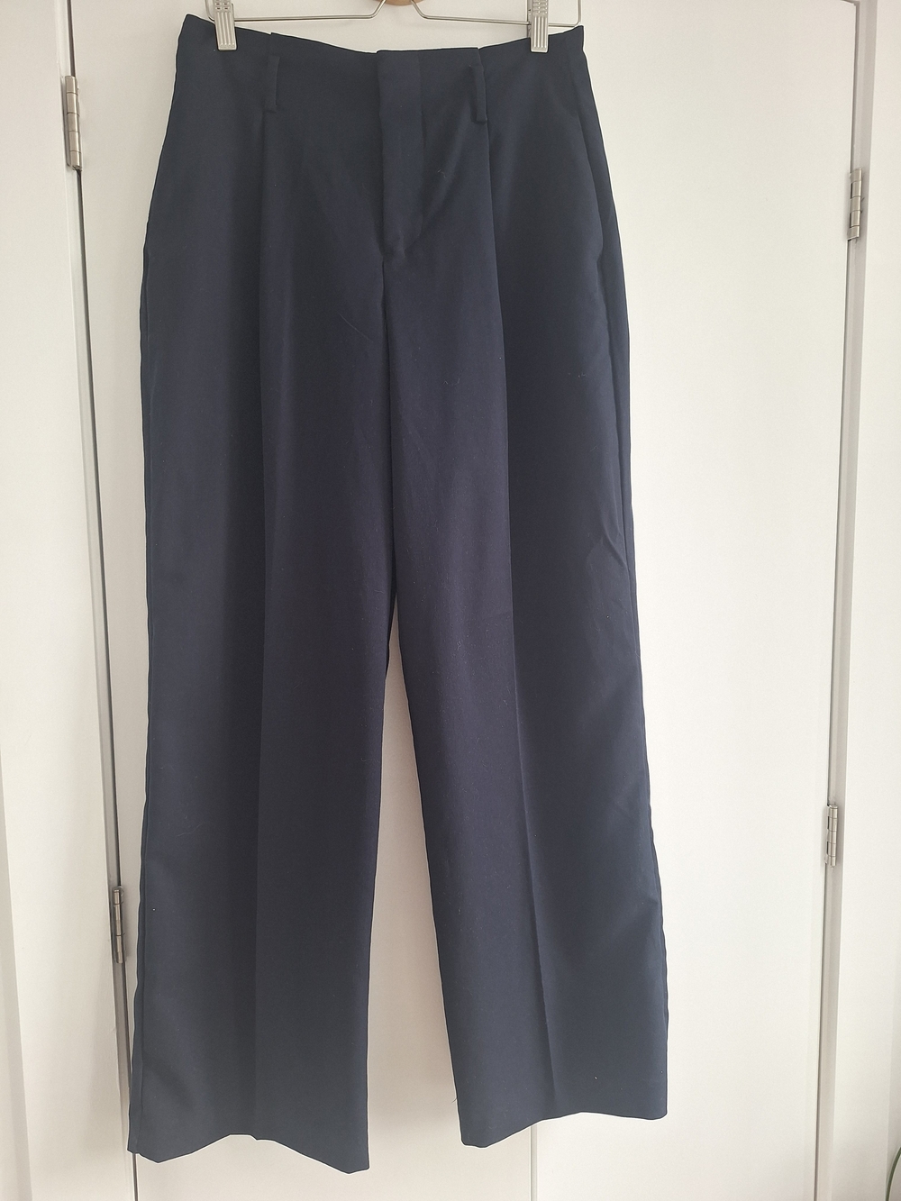 Zara Navy Wide Leg Pants